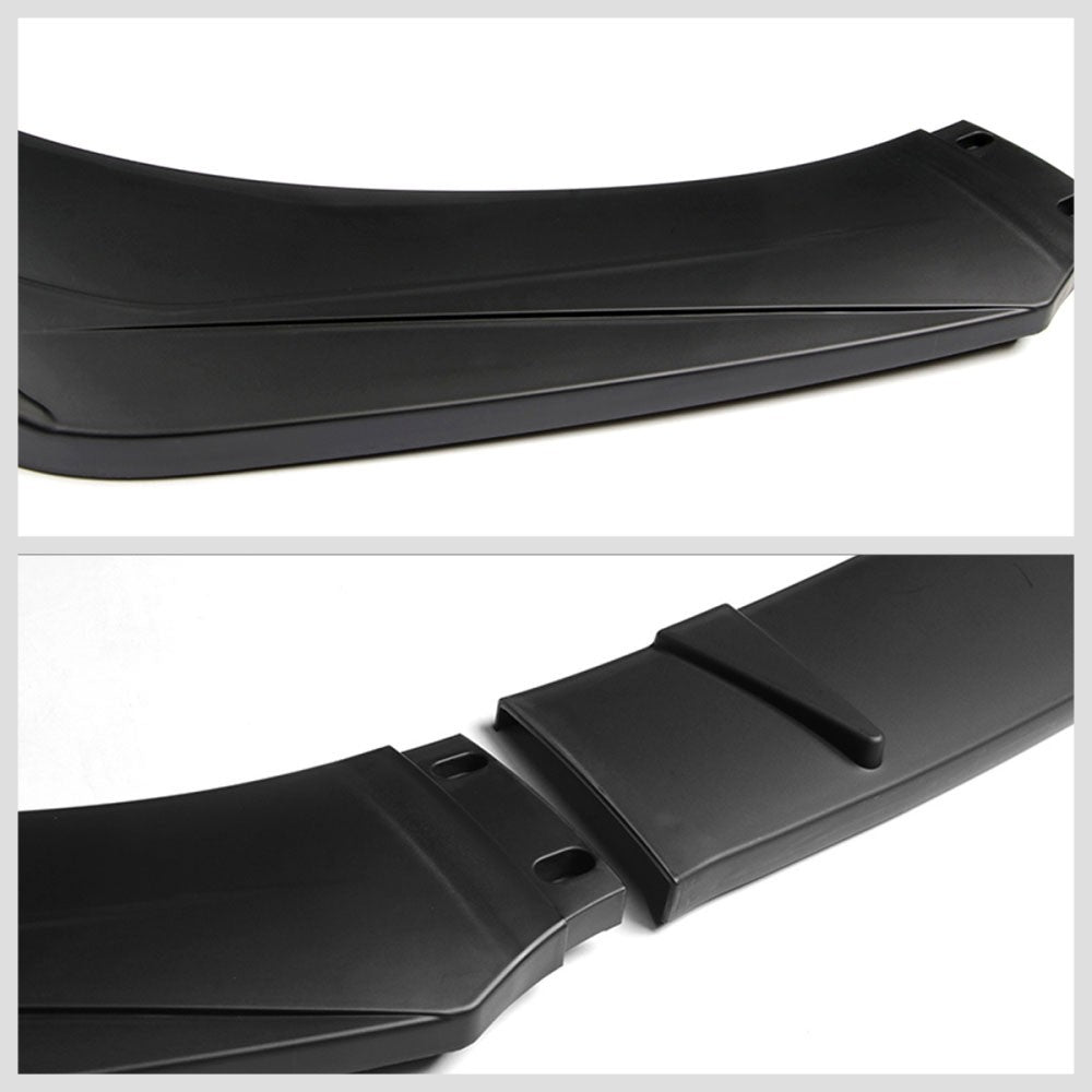 [Matte Black] Universal Front Bumper Lip Lower Body Kit Guard Splitter