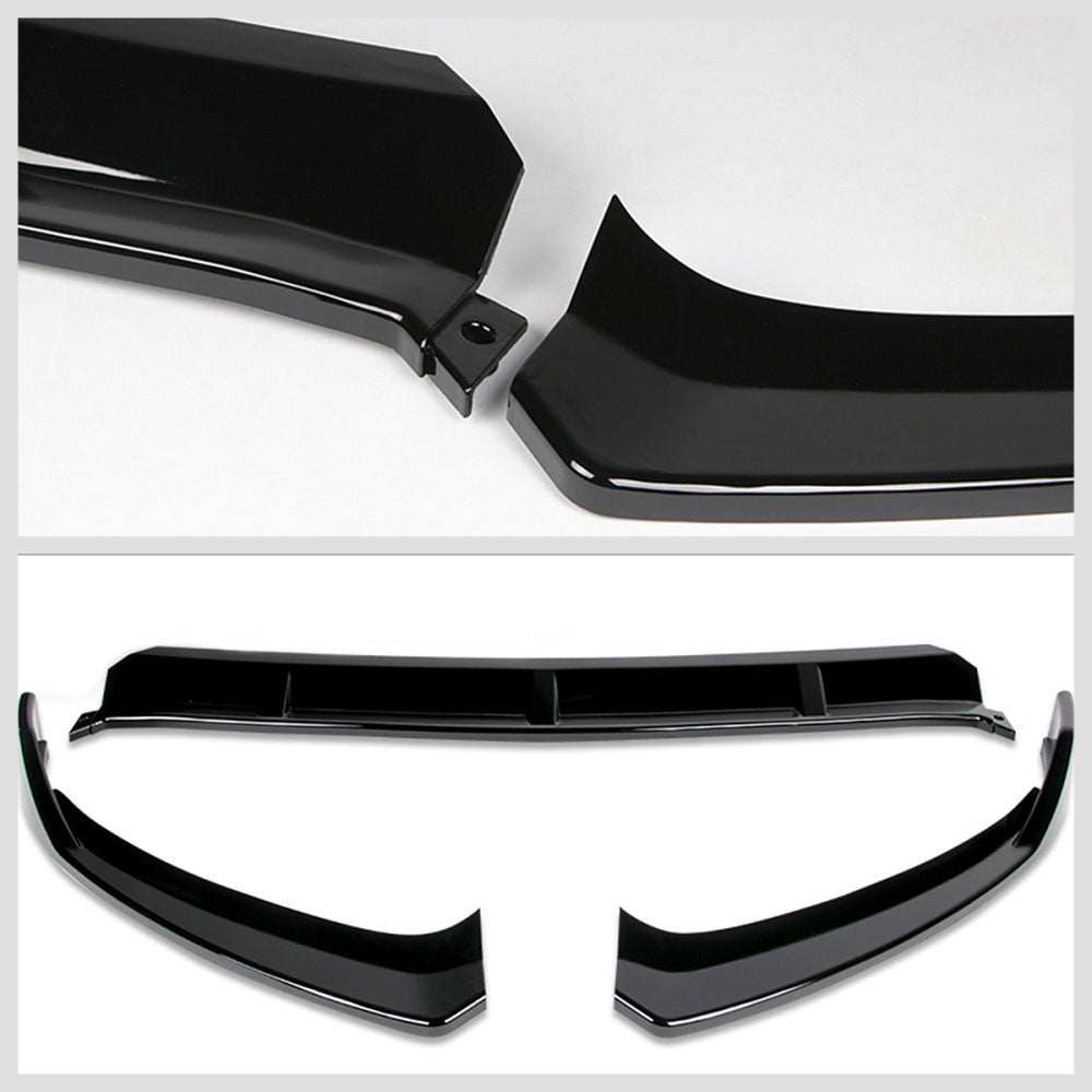 [Painted Gloss Black] Front Bumper Lip Guard Spoiler For 15-18 Benz C-Class W205