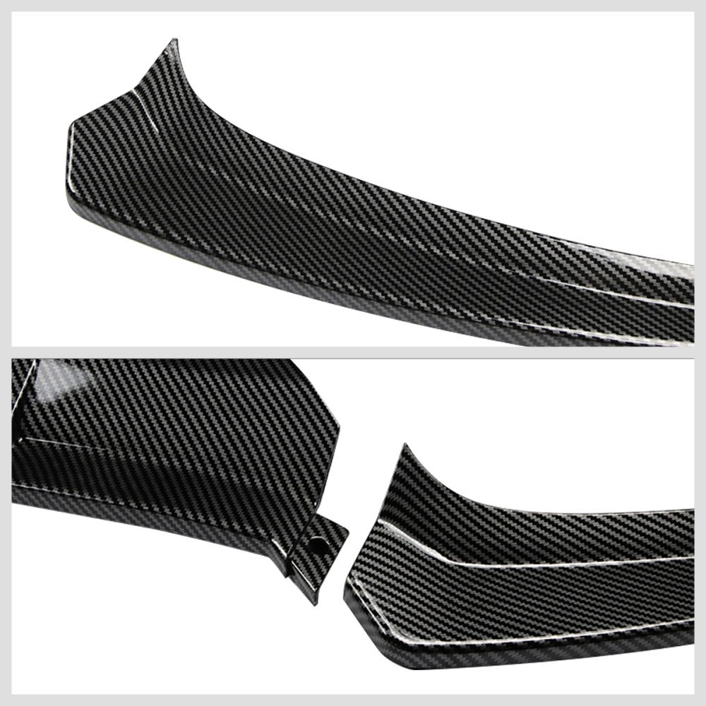 [Carbon Style Look] Front Bumper Lip Guard Body Kit For 15-18 Benz C-Class W205