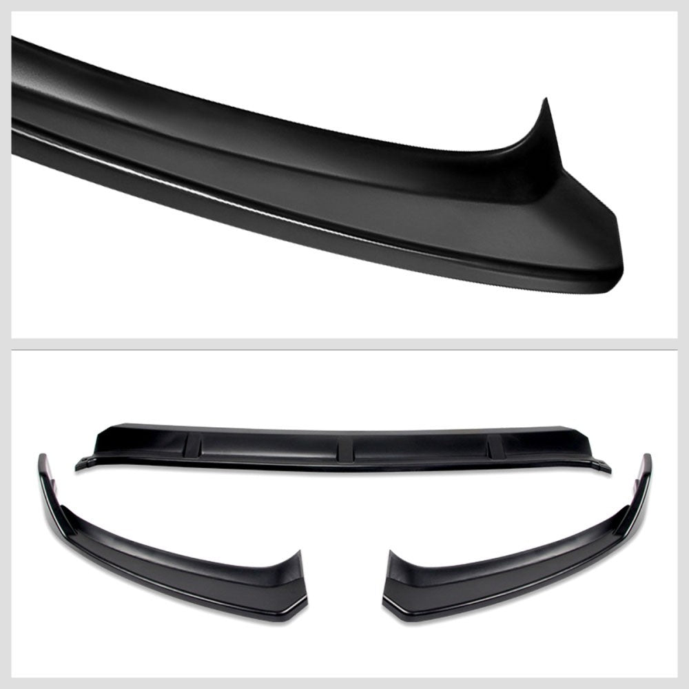 [Matte Black] Front Bumper Lip Chin Guard Body Kit For 15-18 Benz C-Class W205