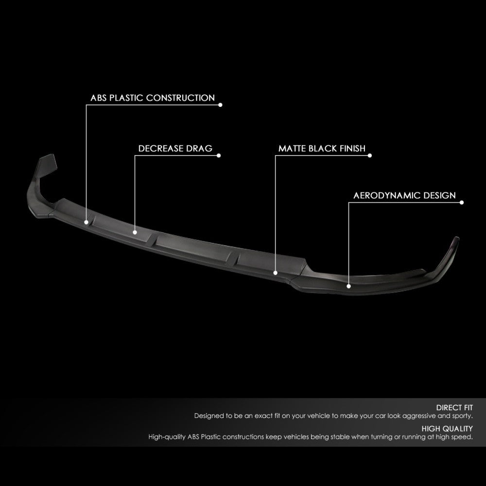[Matte Black] Front Bumper Lip Chin Guard Body Kit For 19-20 Benz C-Class W205
