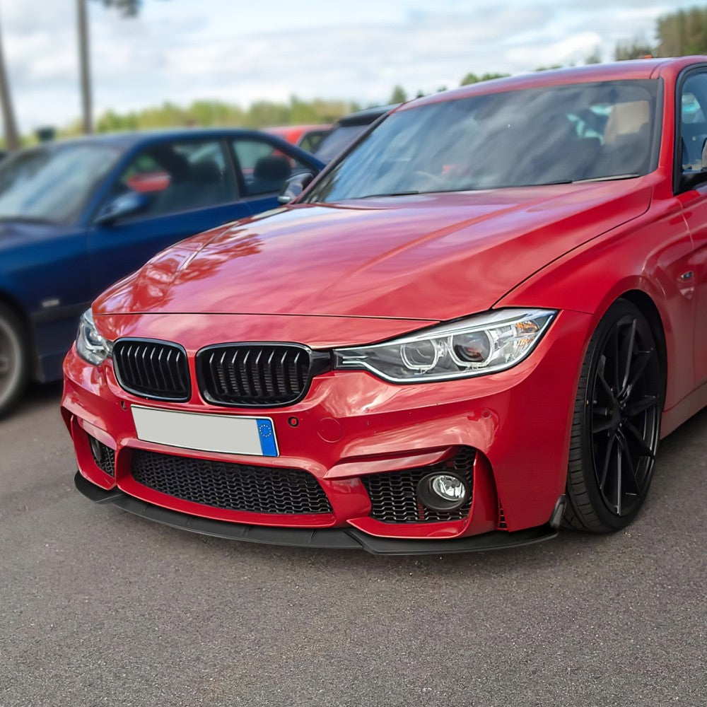 [Matte Black] Front Bumper Lip Chin Guard For 16-19 BMW F30 F35 F31 F34 3-Series