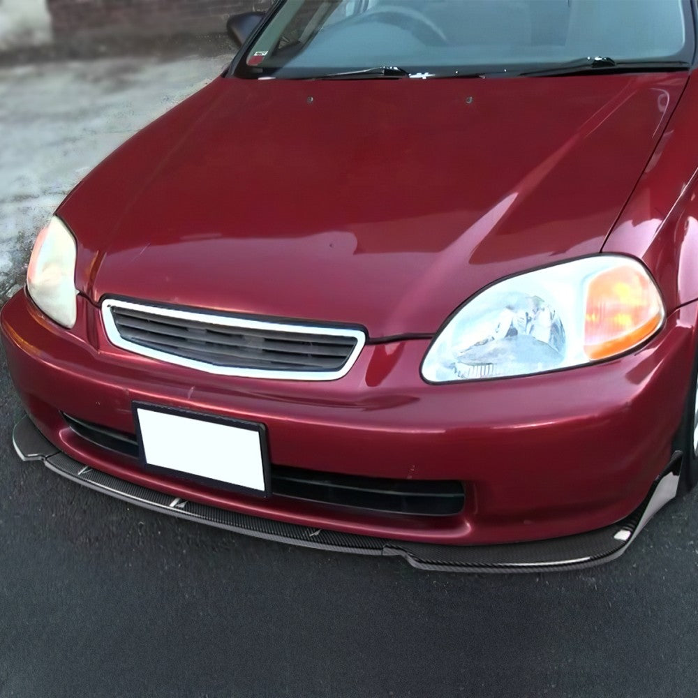 [Carbon Style Look] Front Bumper Lip Guard Body Kit For 96-98 Honda Civic EJ EK