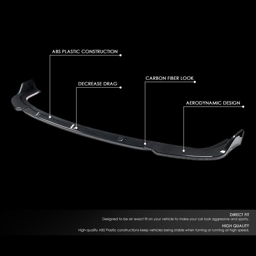 [Carbon Style Look] Front Bumper Lip Guard Body Kit For 96-98 Honda Civic EJ EK