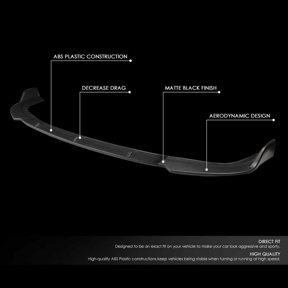 [Matte Black] Front Bumper Lip Chin Guard Body Kit For 96-98 Honda Civic EJ EK