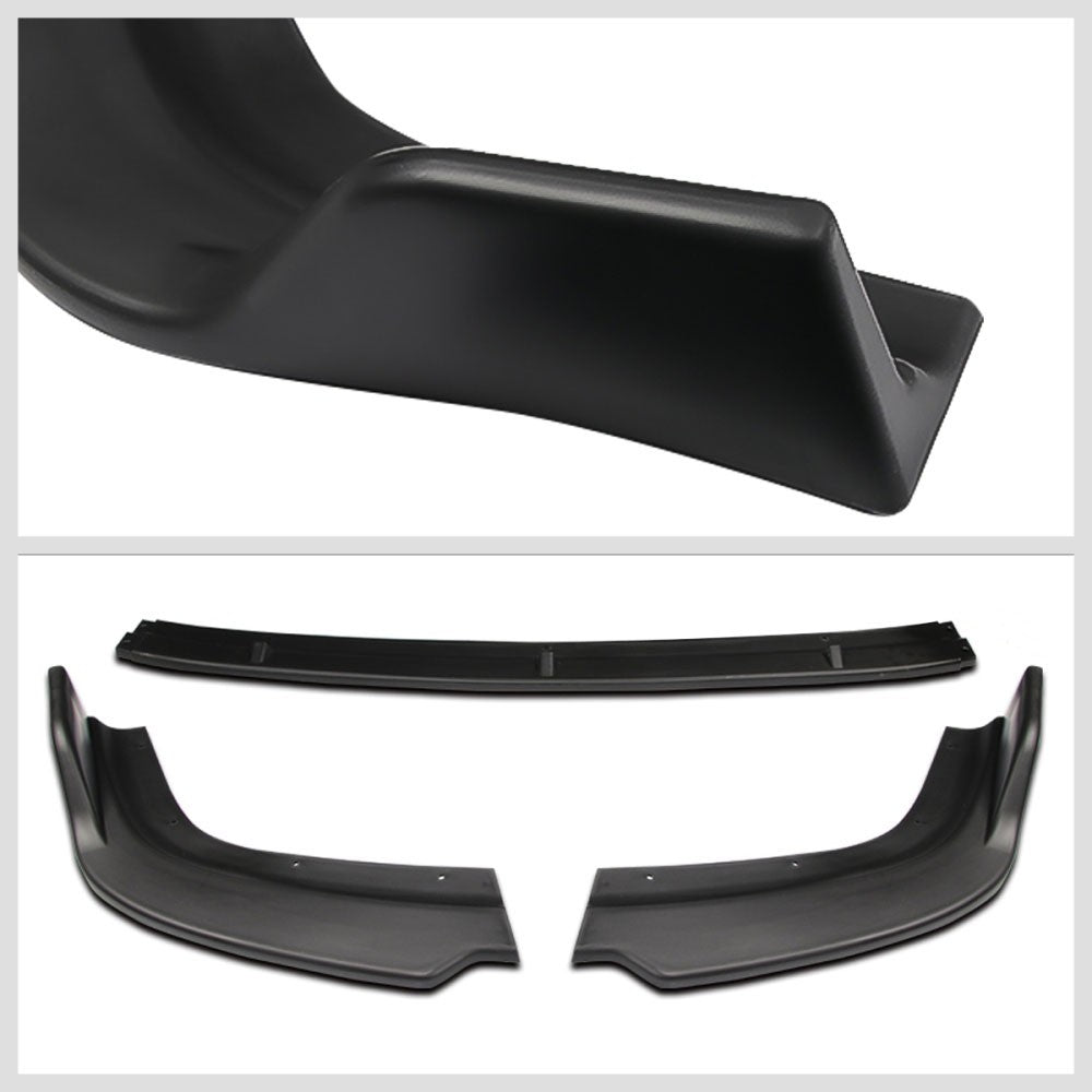 [Matte Black] Front Bumper Lip Chin Guard Body Kit For 96-98 Honda Civic EJ EK