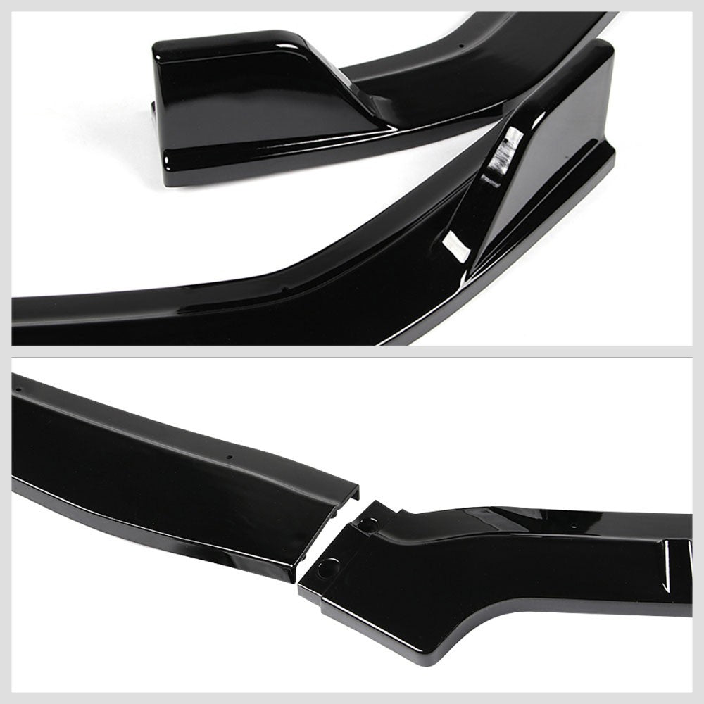 [Painted Gloss Black] Front Bumper Lip Body Kit For 12 Honda Civic 4DR Sedan