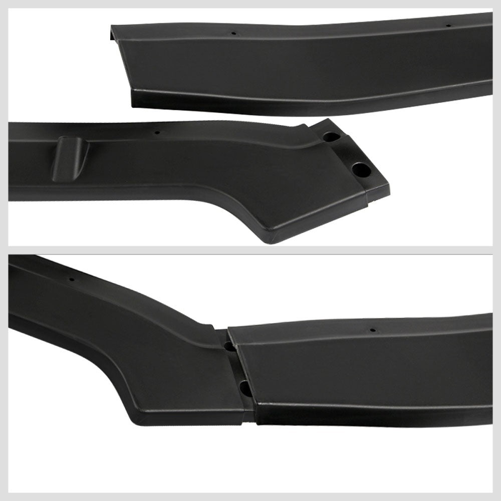 [Matte Black] Front Bumper Lip Chin Guard Body Kit For 12 Honda Civic 4DR Sedan