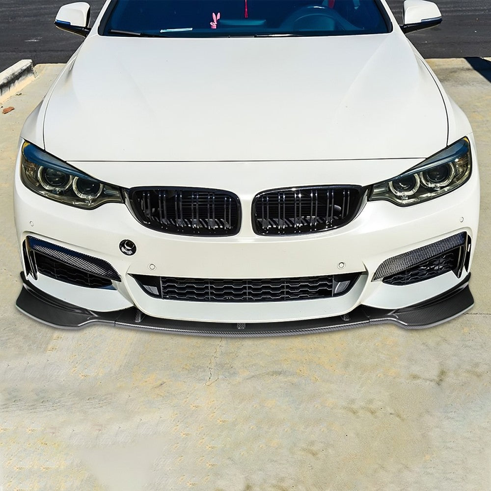 [Carbon Style Look] Front Bumper Lip For 14-19 BMW F32 F33 F36 Sport/M-Sport