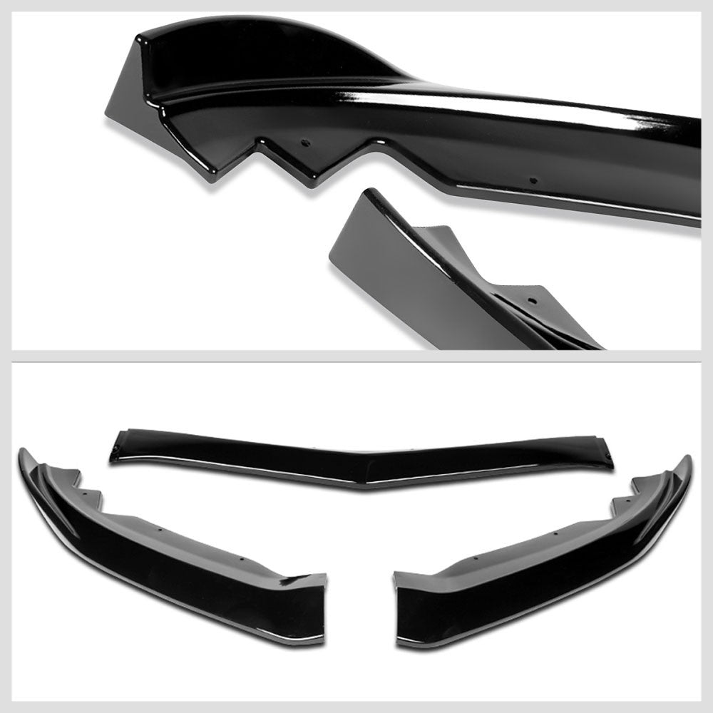 [Painted Gloss Black] Front Bumper Lip Guard Body Kit For 15-18 Cadillac ATS