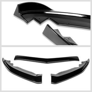 [Painted Gloss Black] Front Bumper Lip Guard Body Kit For 15-18 Cadillac ATS