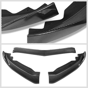 [Carbon Style Look] Front Bumper Lip Chin Guard Body Kit For 15-18 Cadillac ATS