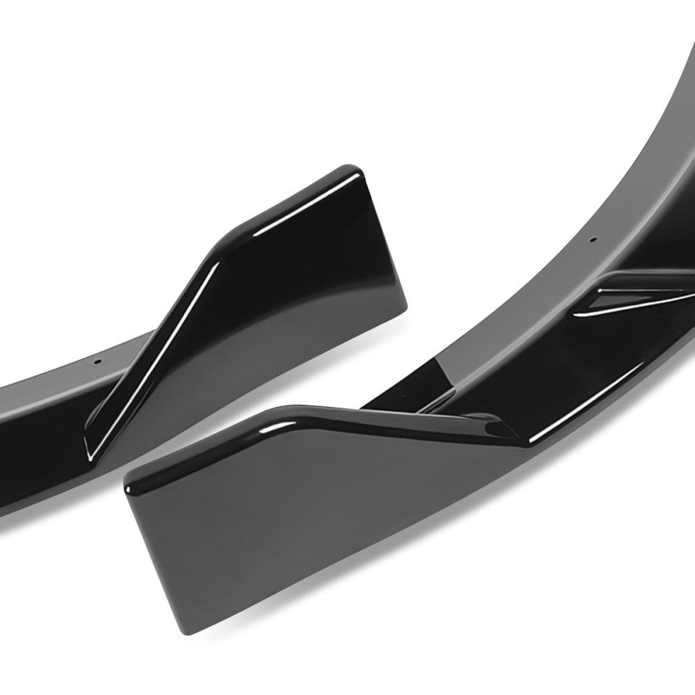 [Painted Gloss Black] Front Bumper Lip Guard Body Kit For 15-21 Dodge Charger LD