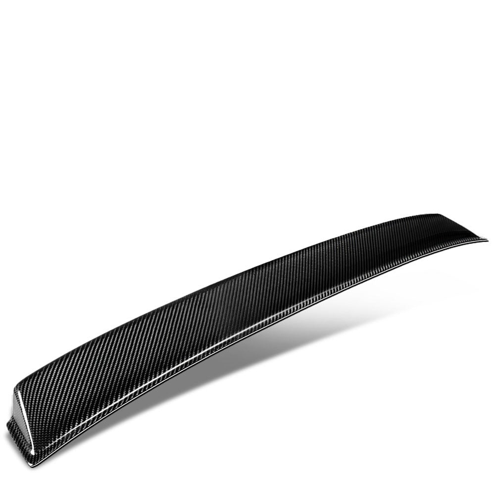 Black Carbon Fiber Rear Window Roof Spoiler 18-21 E-Class W213 Coupe BFC-RESPL-6222-CF