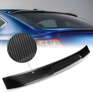 Black Carbon Fiber Rear Window Windshield Spoiler 13-17 Accord Coupe BFC-RESPL-6427-CF