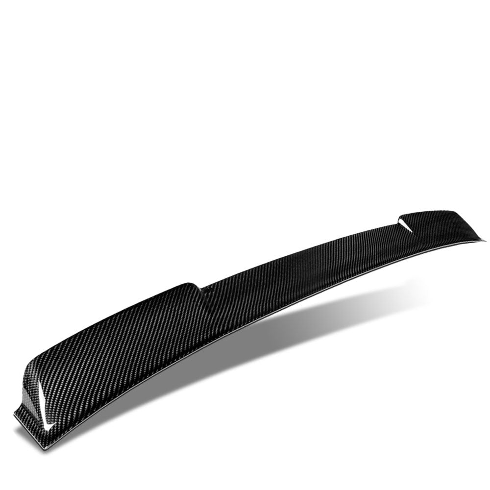 Black Carbon Fiber Rear Window Roof Spoiler 17-22 Q60 Coupe V37 BFC-RESPL-6622-CF