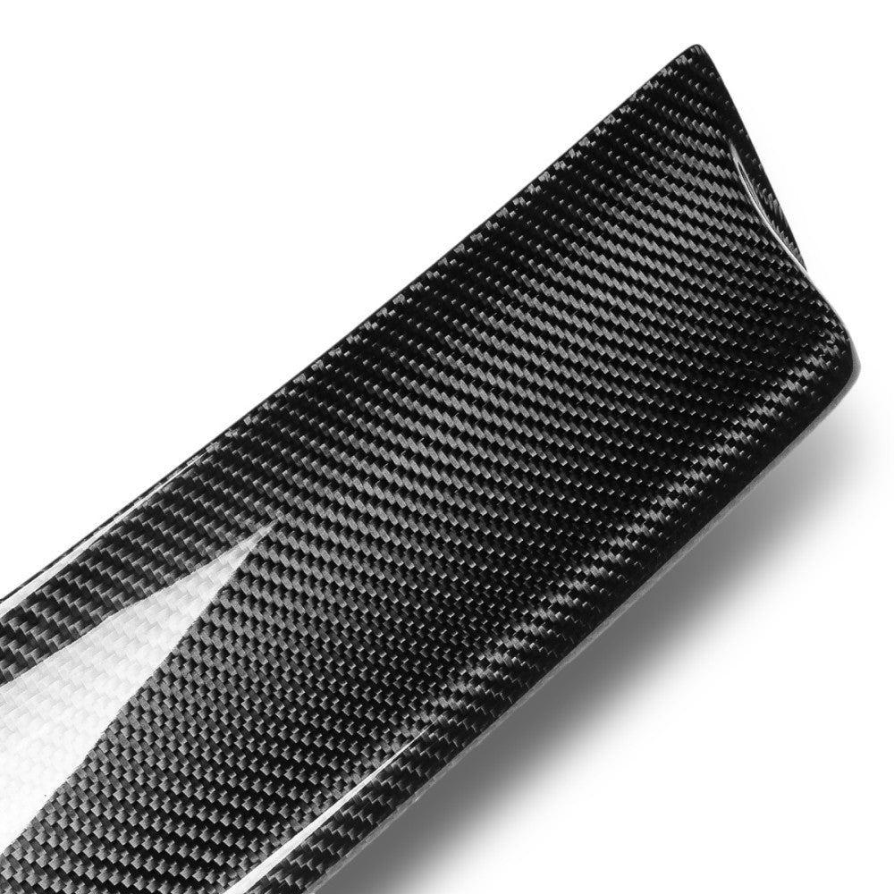 Black Carbon Fiber Rear Window Roof Spoiler STP Style 16-22 Maxima A36 BFC-RESPL-6629-CF