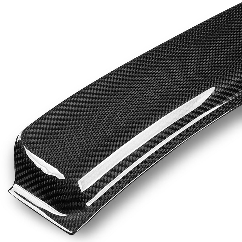 Black Carbon Fiber Rear Window Roof Spoiler 07-15 Infiniti V36 4Dr BFC-RESPL-6643-CF