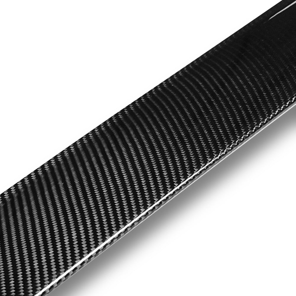 Black Carbon Fiber Rear Window Roof Spoiler 15-22 Charger LD Facelift BFC-RESPL-7502-RCF