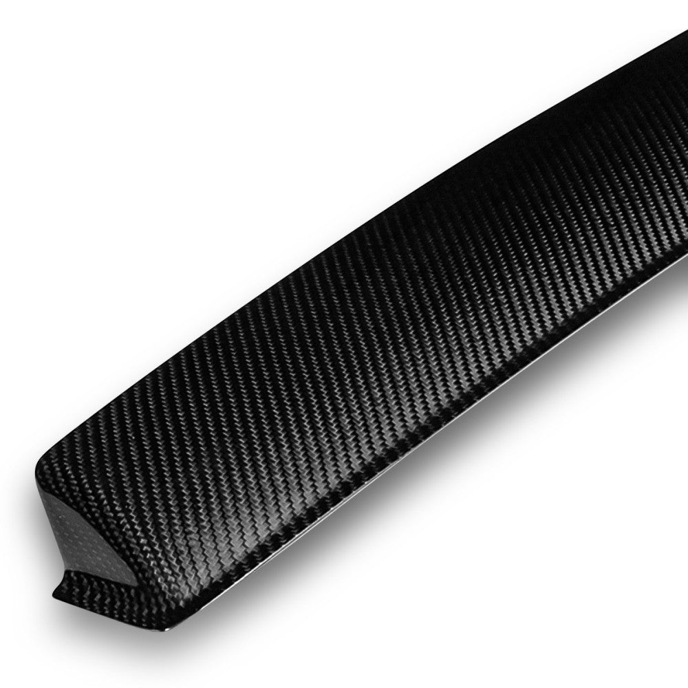 Black Carbon Fiber Rear Window Roof Spoiler 15-22 Charger LD Facelift BFC-RESPL-7502-RCF