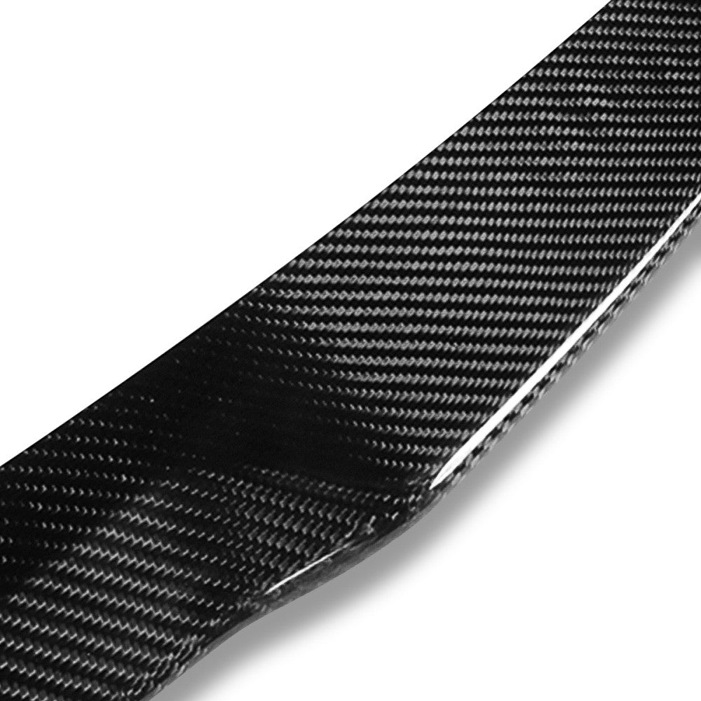 Black Carbon Fiber Rear Trunk Lid Spoiler 15-20 BMW M4 F82 Coupe BFC-RESPL-6115-CF