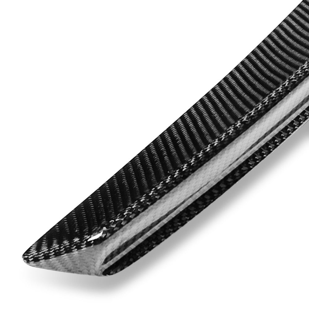 Black Carbon Fiber Rear Trunk Lid Spoiler 10-16 5-Series F10 Sedan BFC-RESPL-6146-CF