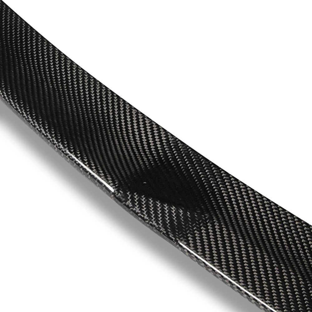 Black Carbon Fiber Rear Trunk Lid Spoiler 07-11 3-Series E92 Coupe BFC-RESPL-6148-CF