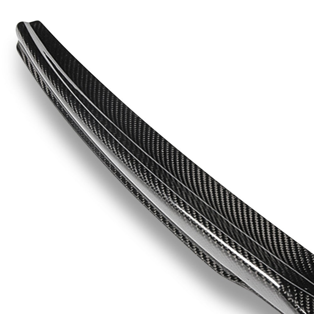 Black Carbon Fiber Rear Trunk Lid Spoiler 07-11 3-Series E92 Coupe BFC-RESPL-6148-CF