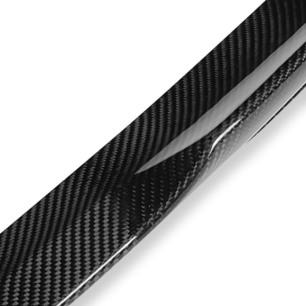 Black Carbon Fiber Rear Trunk Lid Spoiler 17+ BMW 5-Series G30 Sedan BFC-RESPL-6152-CF