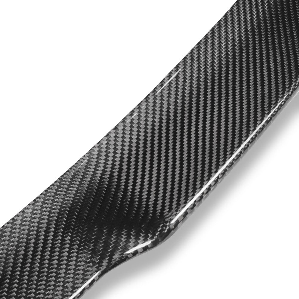 Black Carbon Fiber Rear Trunk Lid Spoiler V Style 18+ BMW X4 (G02) BFC-RESPL-6155-CF