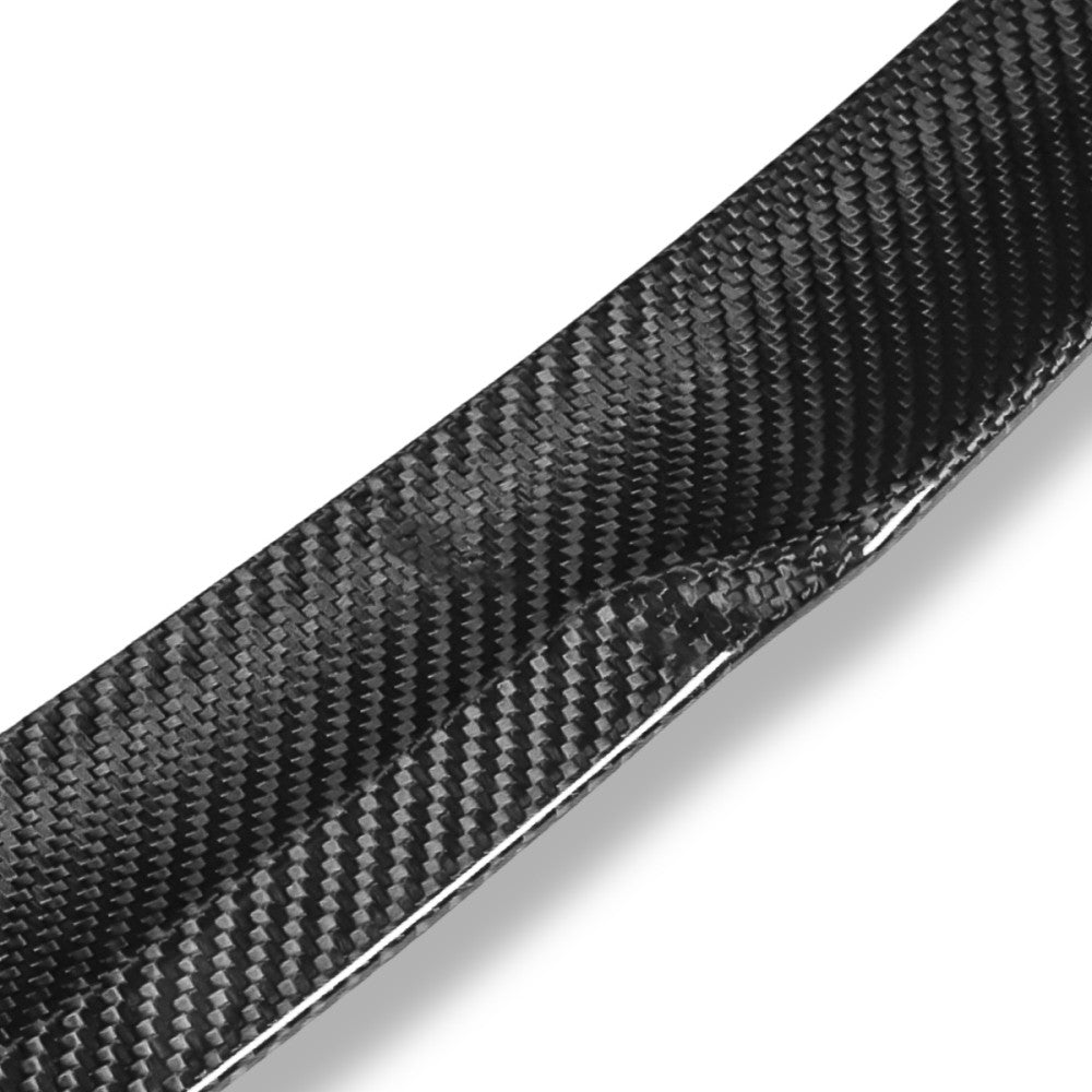 Black Carbon Fiber Rear Trunk Lid Spoiler 14-21 2-Series F22 Coupe BFC-RESPL-6157-CF