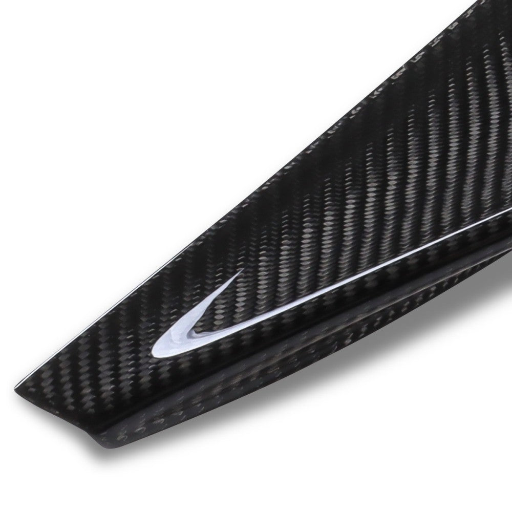 Black Carbon Fiber Rear Trunk Lid Spoiler 17+ 5-Series G30 Sedan BFC-RESPL-6162-CF