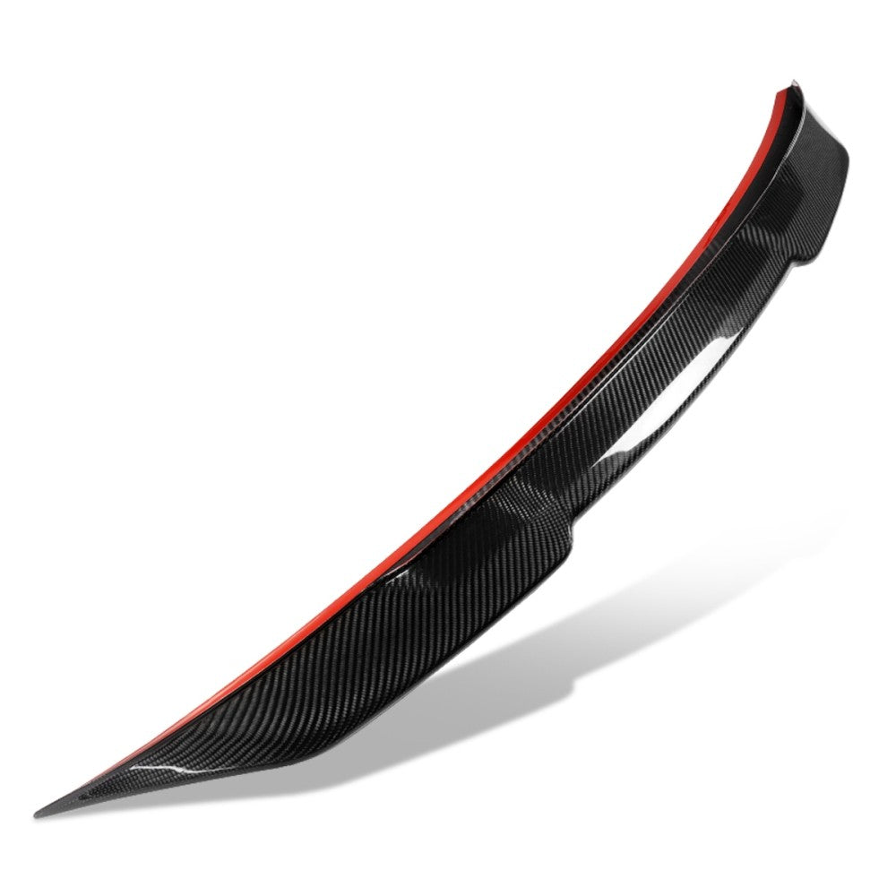 Black Carbon Fiber Rear Trunk Lid Spoiler 21+ 4-Series G22 G82 Coupe BFC-RESPL-6165-CF