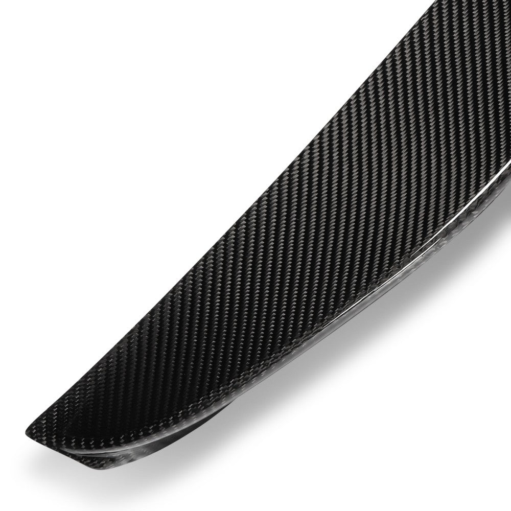 Black Carbon Fiber Rear Trunk Lid Spoiler 14-20 4-Series F32 Coupe BFC-RESPL-6178-CF