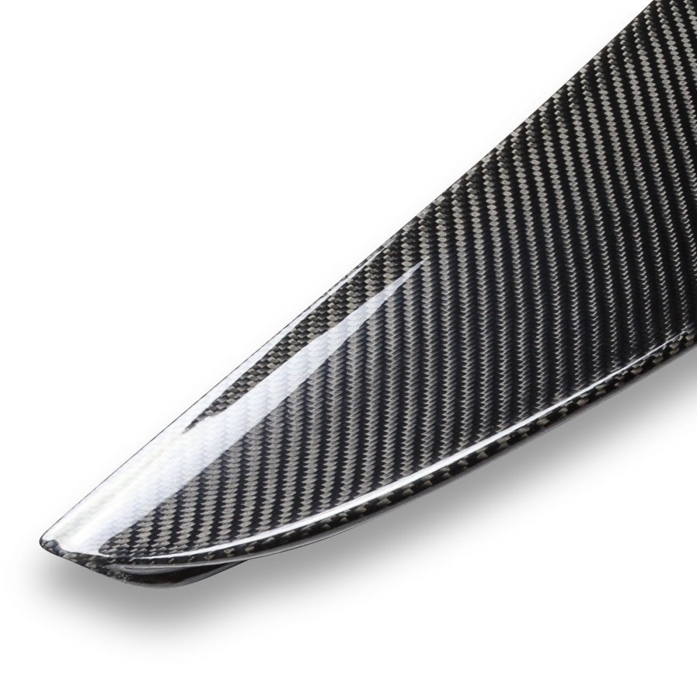 Black Carbon Fiber Rear Trunk Lid Spoiler 07-11 3-Series E92 Coupe BFC-RESPL-6181-CF