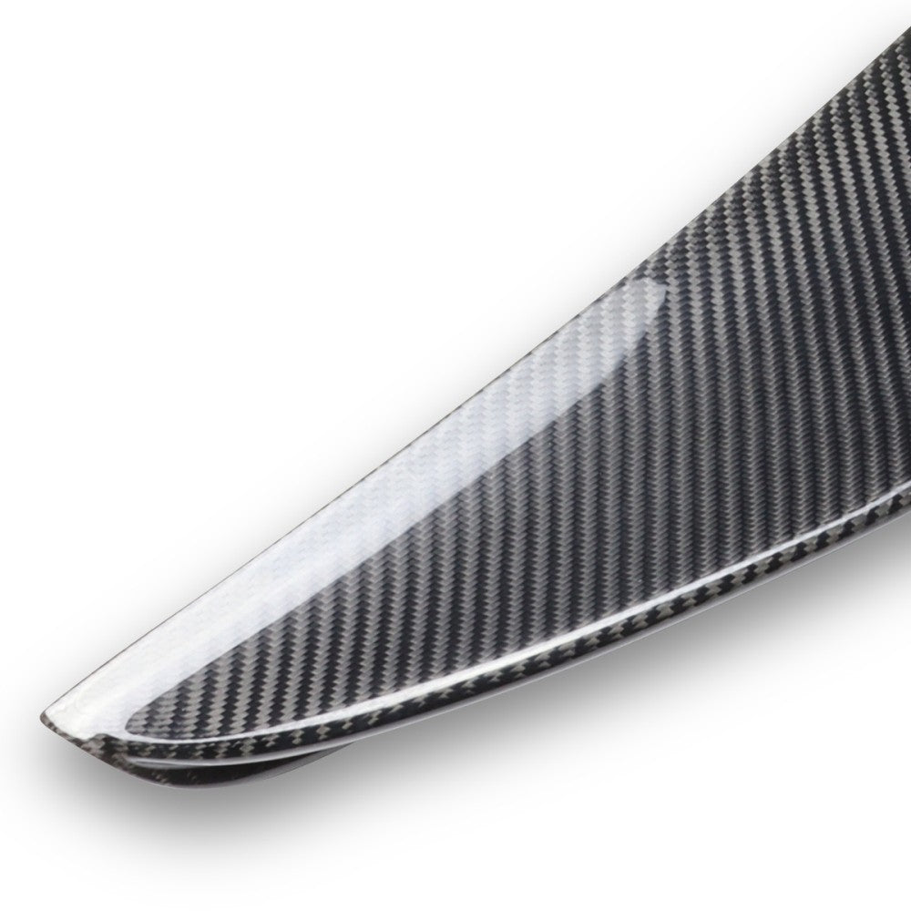 Black Carbon Fiber Rear Trunk Lid Spoiler 14-21 2-Series F22 Coupe BFC-RESPL-6182-CF