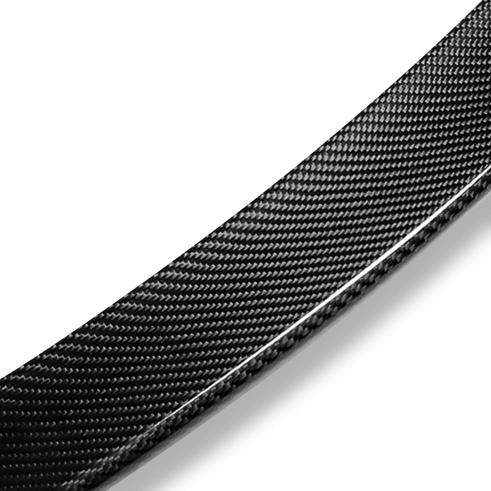 Black Carbon Fiber Rear Trunk Lid Spoiler 13-19 CLA-Class C117 Sedan BFC-RESPL-6215-CF