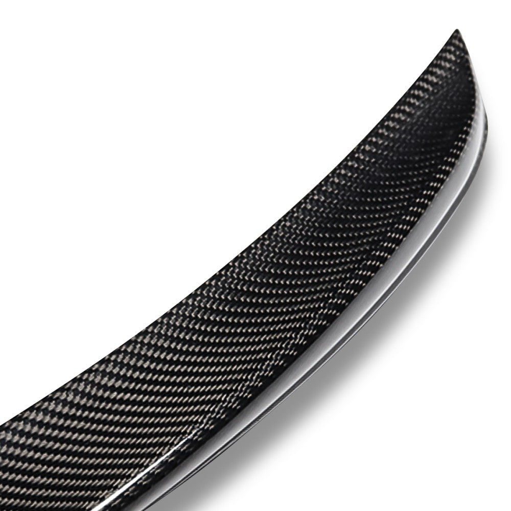 Black Carbon Fiber Rear Trunk Lid Spoiler 13-19 CLA-Class C117 Sedan BFC-RESPL-6215-CF