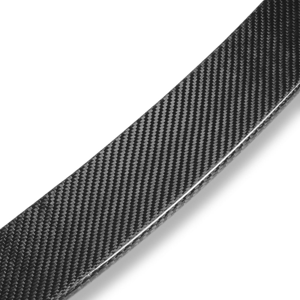 Black Carbon Fiber Rear Trunk Lid Spoiler 17-21 C-Class W205 Coupe BFC-RESPL-6217-CF