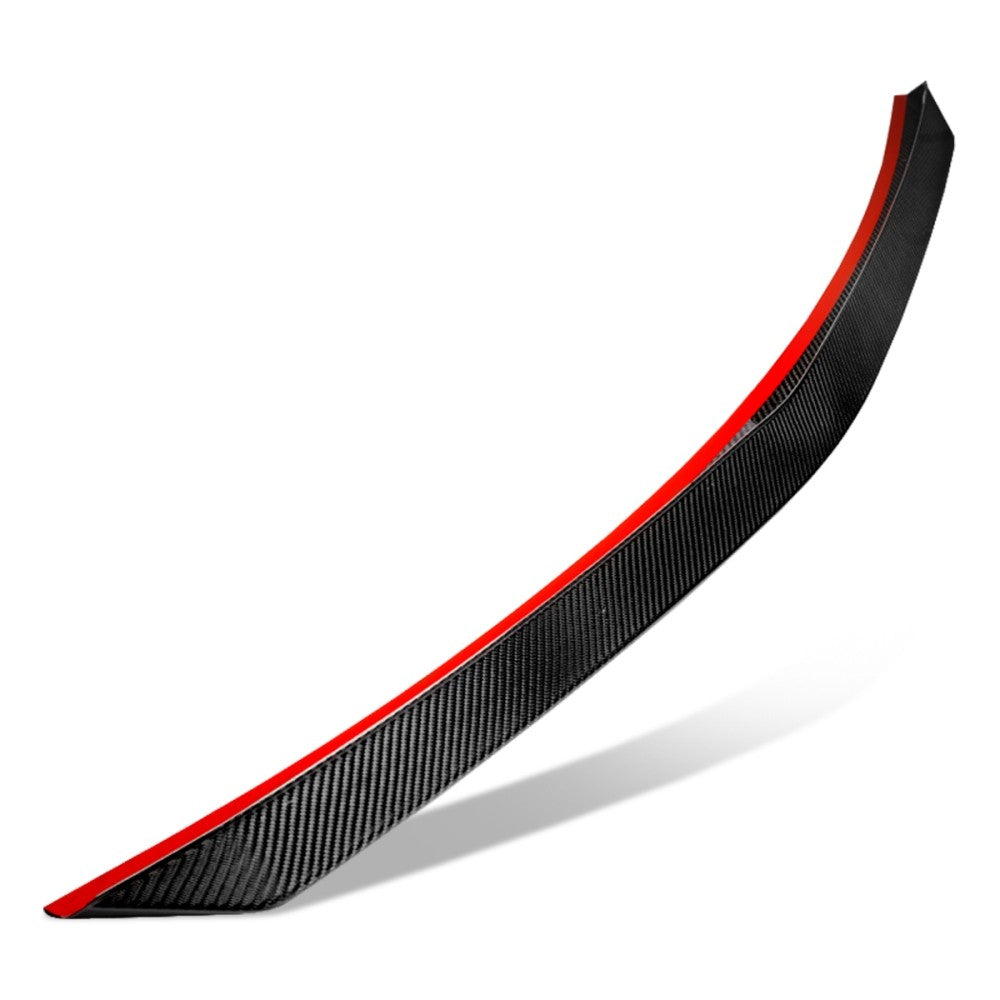 Black Carbon Fiber Rear Trunk Lid Spoiler 10-16 E-Class W212 Sedan BFC-RESPL-6219-CF