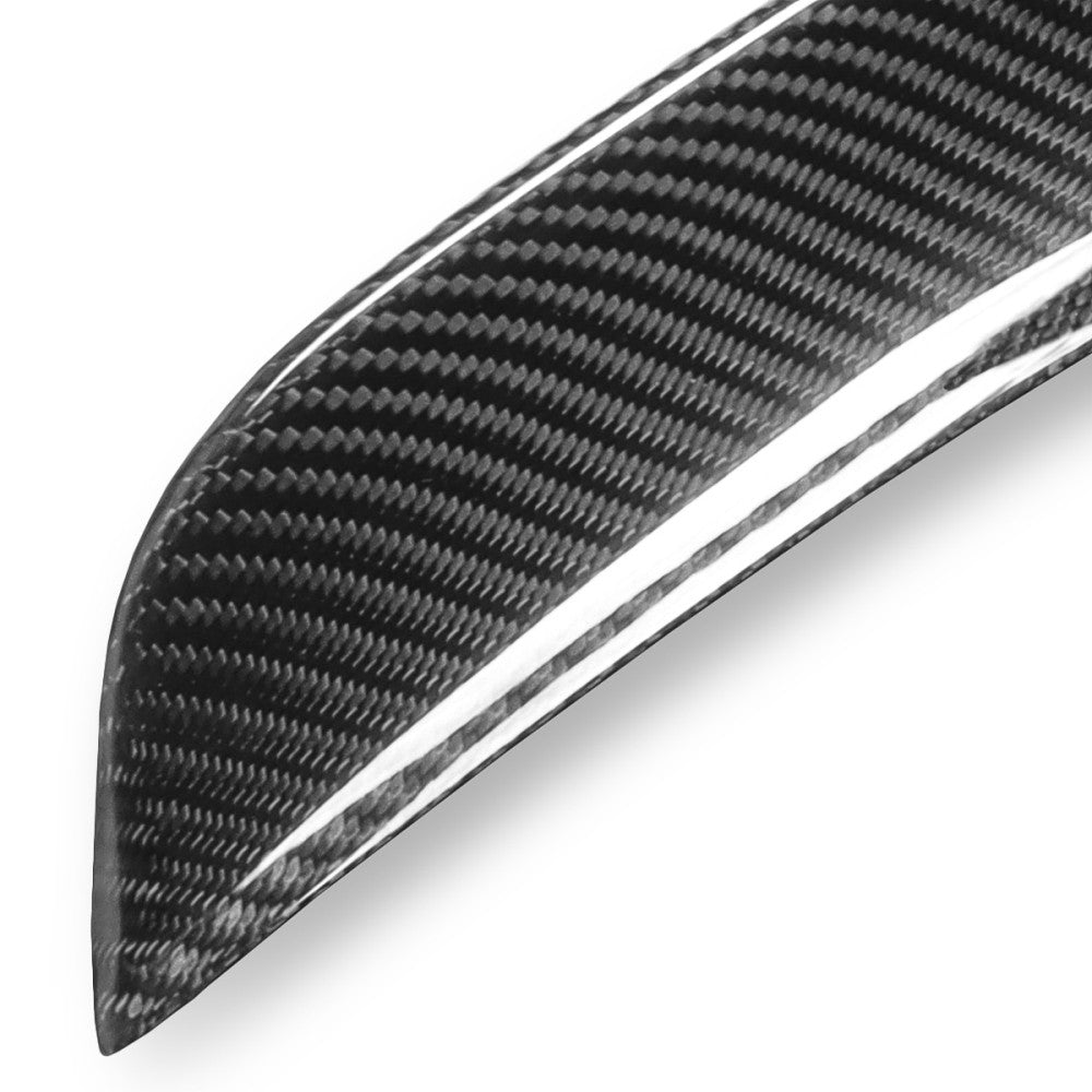 Black Carbon Fiber Rear Trunk Lid Spoiler 18-21 E-Class W207 Coupe BFC-RESPL-6224-CF