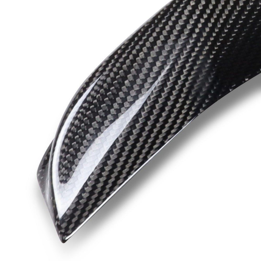 Black Carbon Fiber Rear Trunk Lid Spoiler V-Style 15-20 Acura TLX UB BFC-RESPL-6419-CF