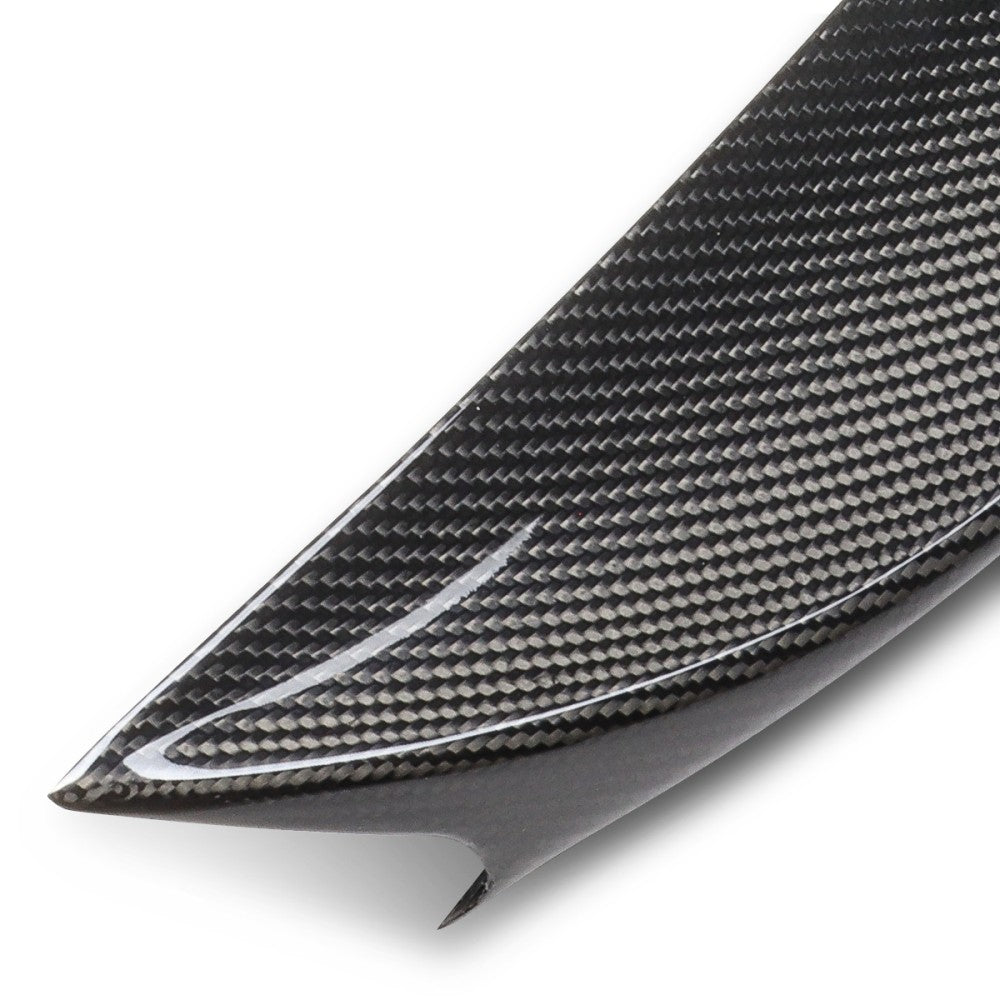 Black Carbon Fiber Rear Trunk Lid Spoiler 16-21 Honda Civic FC Sedan BFC-RESPL-6429-CF