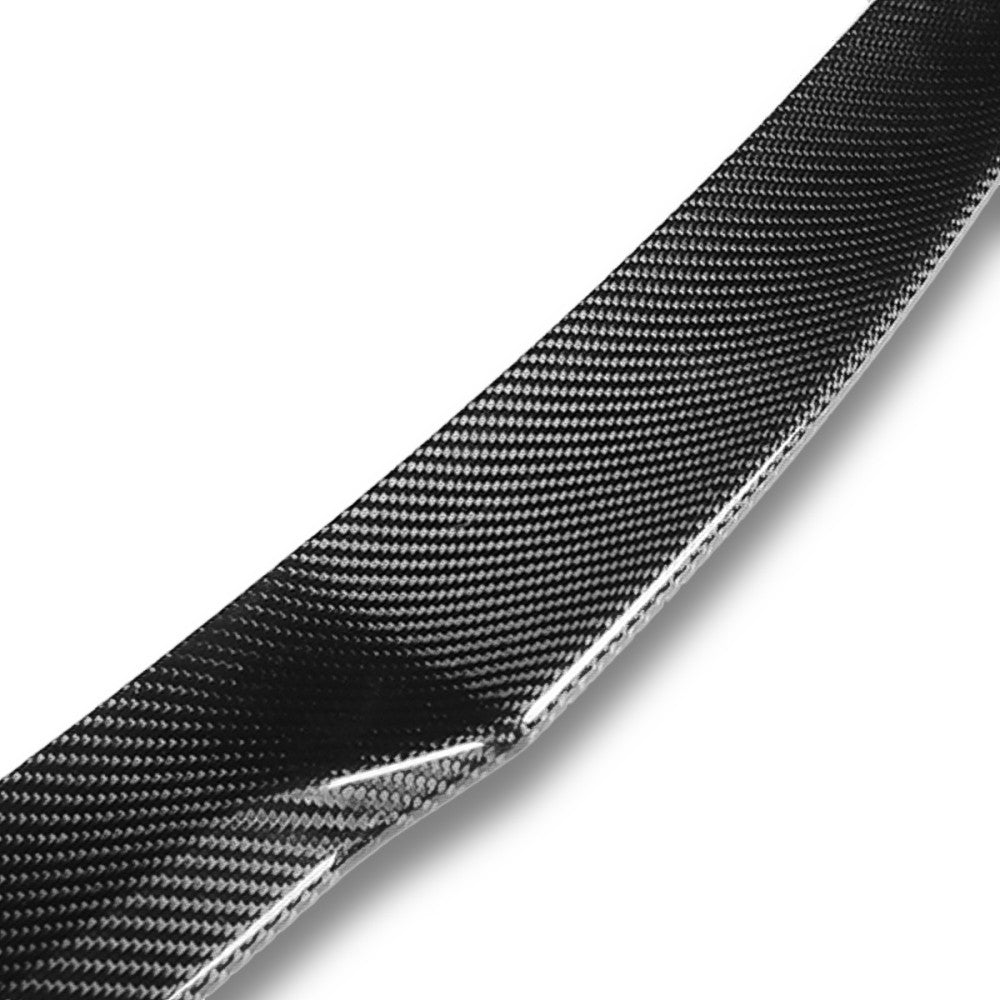 Black Carbon Fiber Rear Trunk Lid Spoiler 14+ Infiniti Q50 Sedan V37 BFC-RESPL-6612-CF