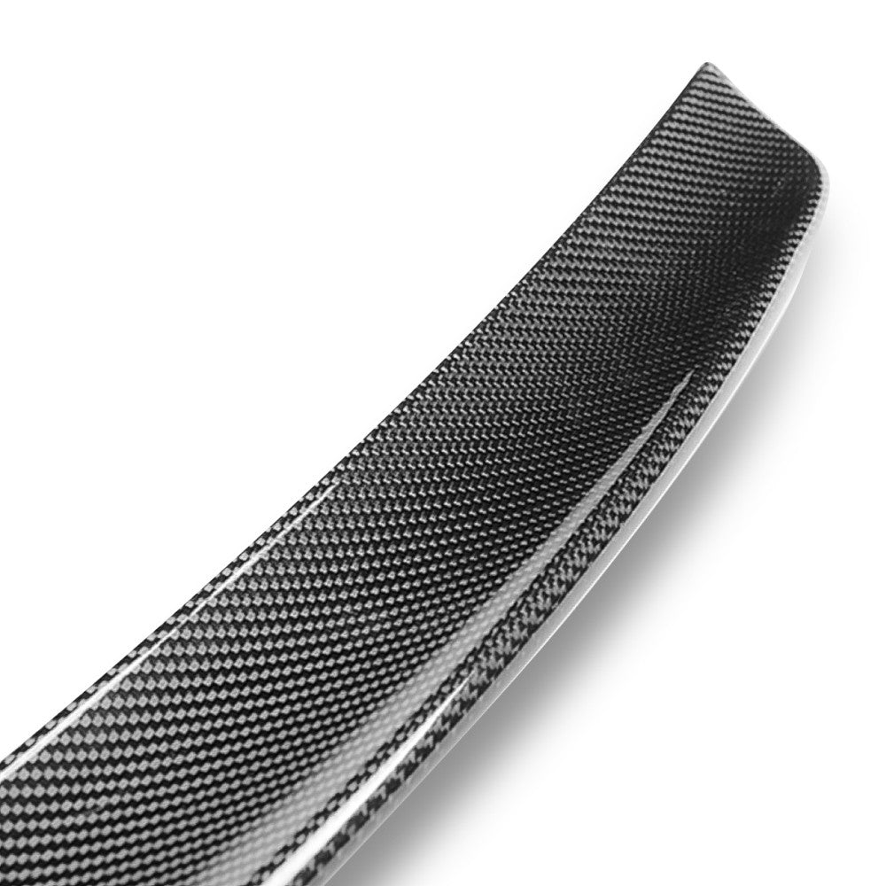 Black Carbon Fiber Rear Trunk Lid Spoiler 14+ Infiniti Q50 Sedan V37 BFC-RESPL-6612-CF