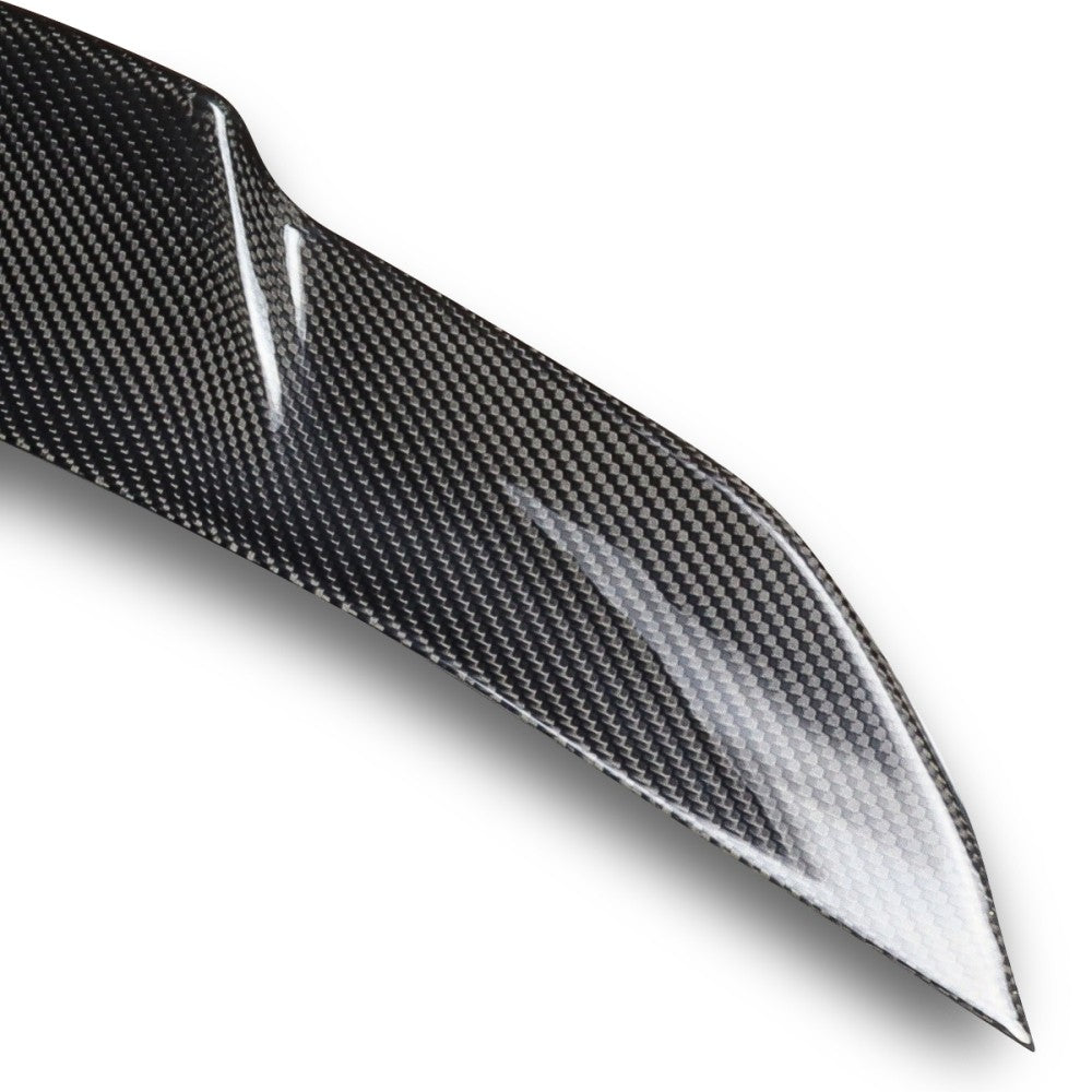 Black Carbon Fiber Rear Trunk Lid Spoiler 08-13 G37 Coupe V36 BFC-RESPL-6617-CF