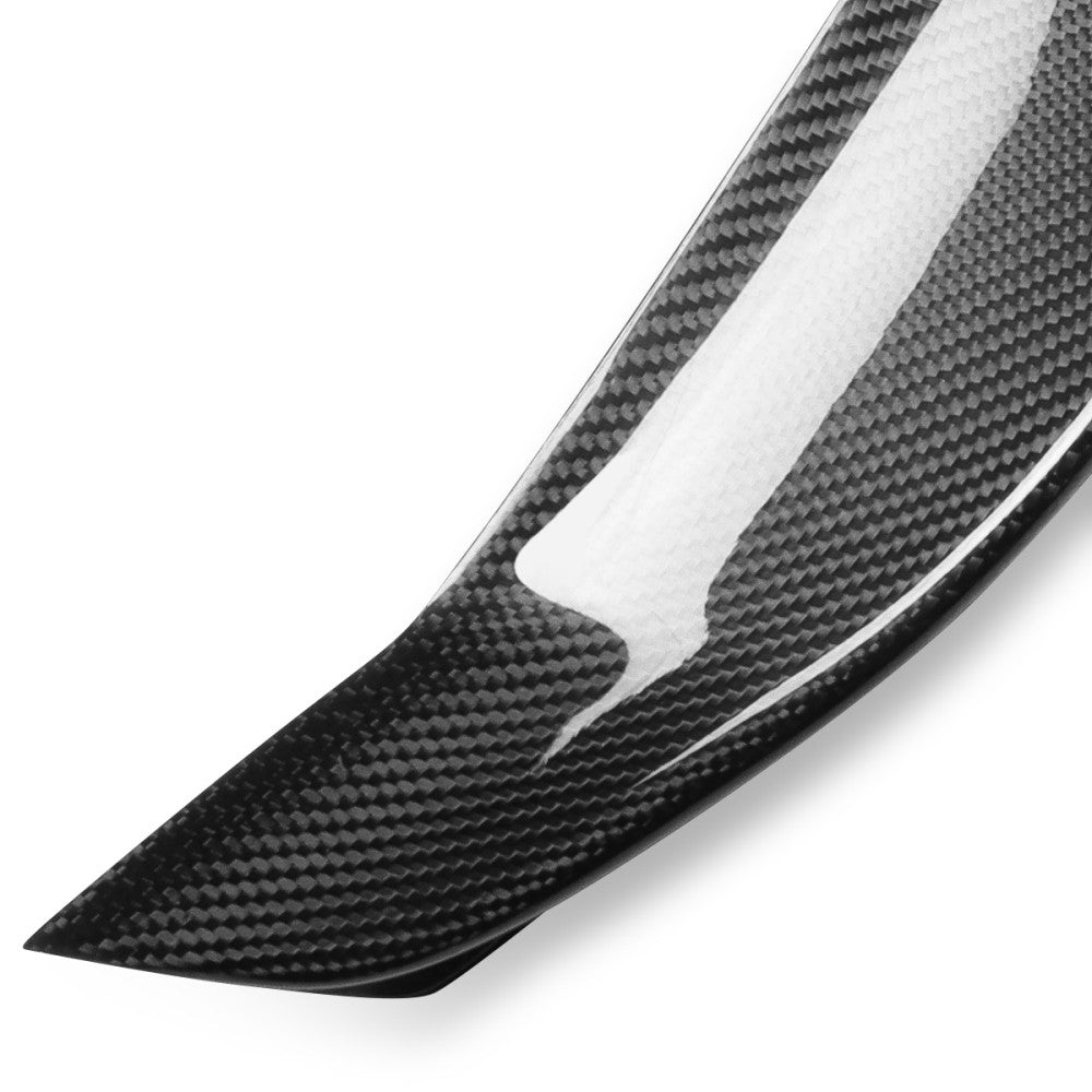 Black Carbon Fiber Rear Trunk Lid Spoiler 16-23 Maxima Sedan A36 BFC-RESPL-6628-CF