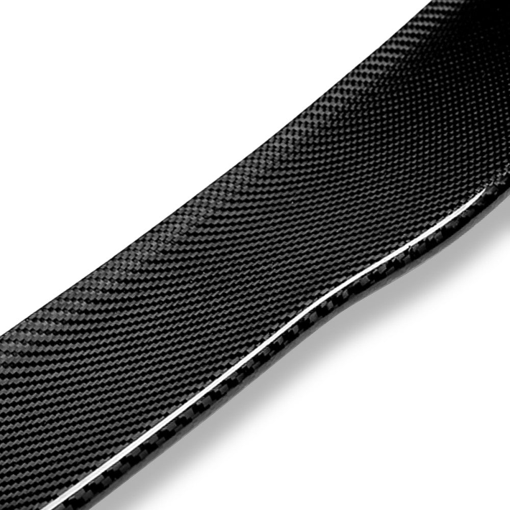 Black Carbon Fiber Rear Trunk Lid Spoiler PSM Style 14+ Q50 Sedan V37 BFC-RESPL-6637-CF