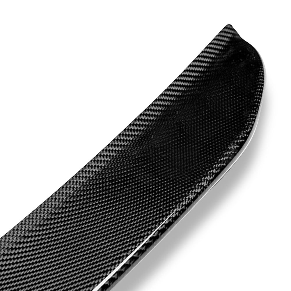 Black Carbon Fiber Rear Trunk Lid Spoiler PSM Style 14+ Q50 Sedan V37 BFC-RESPL-6637-CF