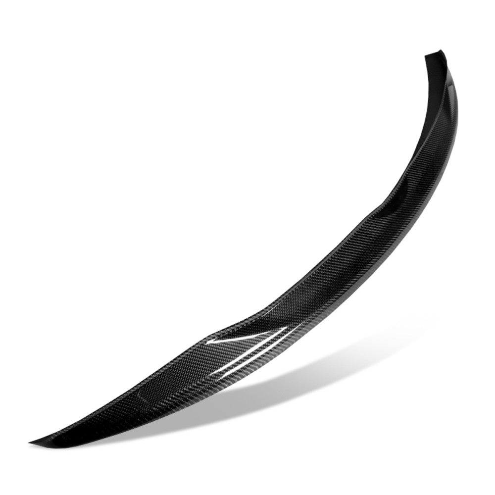 Black Carbon Fiber Rear Trunk Lid Spoiler STP Style 14+ Q50 Sedan V37 BFC-RESPL-6638-CF